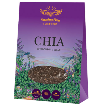 Soaring Free Superfoods Chia Seeds, 200g