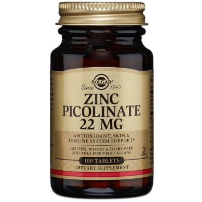 Solgar Zinc Picolinate 100 Tabs