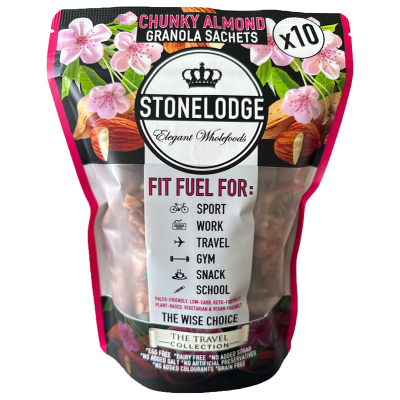Stonelodge Chunky Almond Granola Sachets (10s)