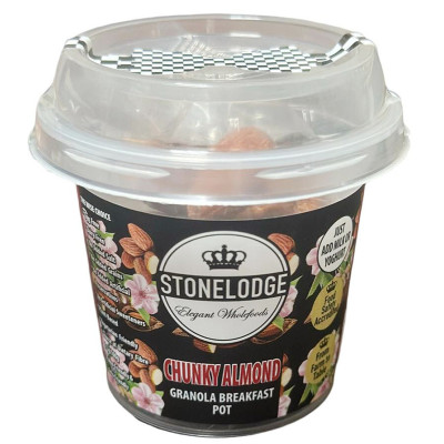 Stonelodge  Chunky Almond Granola Breakfast Pot