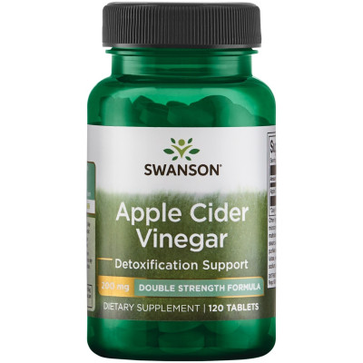 Swanson Apple Cider Vinegar - Double Strength 120 Tablets