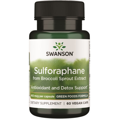Swanson Sulforaphane from Broccoli Sprout Extract 400mcg