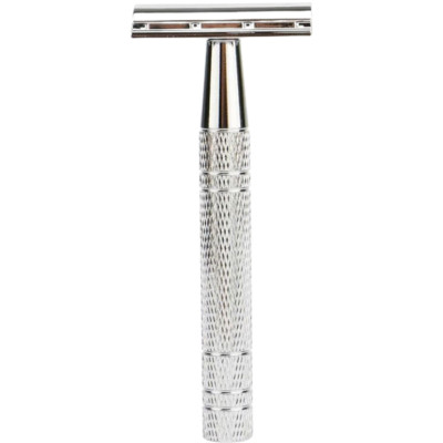The Great Living Co Premium Double Edge Safety Razor Plus Blades - Silver