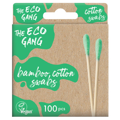 The Eco Gang Bamboo Cotton Swabs - Green