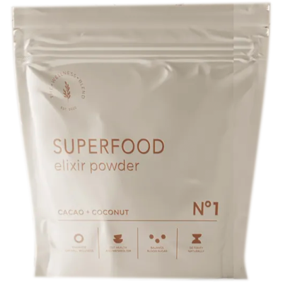 The Wellness Blend Superfood Elixir Powder NO1 - Cacao + Coconut