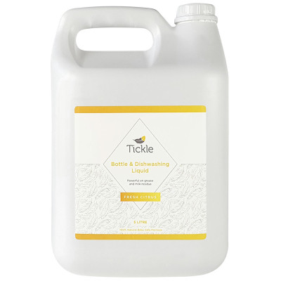 Tickle Hypoallergic Dishwashing Liquid - Citrus - 5L