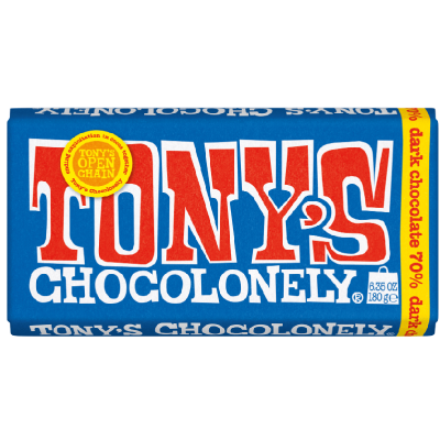 Tony’s Chocolonely 70% Dark Chocolate 180g