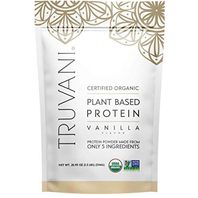 Truvani Organic Vanilla Plant Protein Powder
