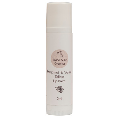 Twine & Co Organics Tallow Lip Balm - Bergamot & Vanilla