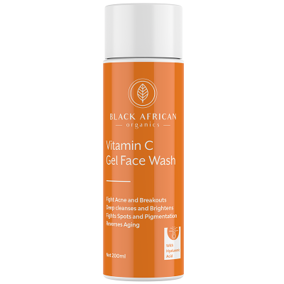 Black African Organics Vitamin C & Hyaluronic Acid Facewash
