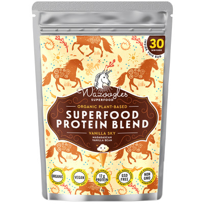 Wazoogles Vanilla Sky Superfood Protein Blend