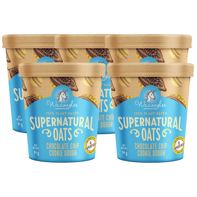 Wazoogles Supernatural Oats Pot - Chocolate Chip Cookie Dough x 5