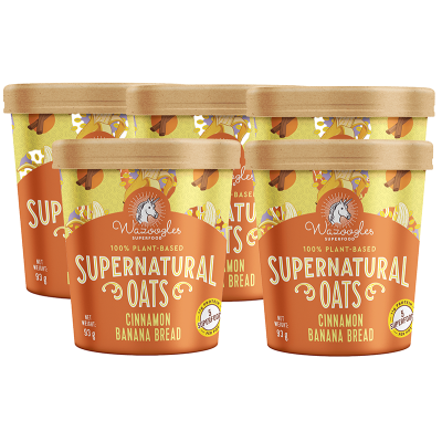 Wazoogles Supernatural Oats Pot - Cinnamon Banana Bread x 5