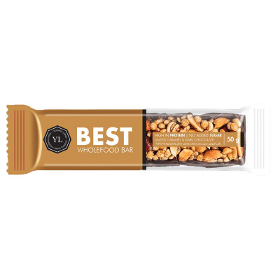 Youthful Living Best Wholefood Bar - Almond, Salted Caramel & Dark Chocolate