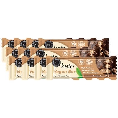 Youthful Living Keto Vegan Bar - Cafe Mocha x 12