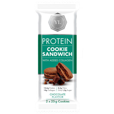 Youthful Living Protein Chocolate Cookie Sandwich with added Collagen