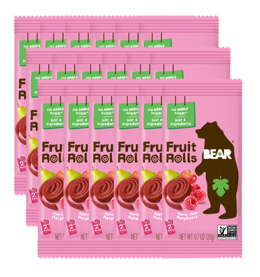 Fruit Roll Raspberry Buy Bear Fruit Rolls Raspberry x 18 Online | Faithful to Nature