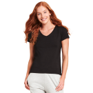 Boody Bamboo Ecowear Women's V-Neck T-Shirt - Black