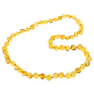 Baltic Amber Adult Necklace - Lemon