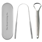 The Great Living Co Ayurvedic Stainless Steel Tongue Cleaner/Scraper Set