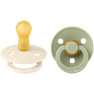 BIBS Pacifier Latex - Ivory/Sage Size 3