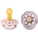 BIBS Pacifier Boheme Latex -  Blossom/Dusky Lilac Size 1