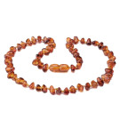 Baltic Amber Teething Necklace - Cognac Nuggets