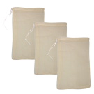 Crafty Cultures Muslin bags (Small, For Tea, 10 x 15cm, Pack of 3)