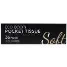 Eco Boom Virgin Pulp Pocket Tissues - 36 Pack