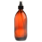 Essentially Natural Amber Glass Bottle with Atomiser Spray - 500ml