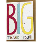 Growing Paper Big Thank You Greeting Card