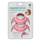 NanobébéFlexy Bottle Handle Set - Pink