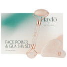 Haylo Botanicals Face Roller & Gua Sha Set - Rose Quartz