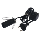 Himalayan Crystal Salt Lamp Electrical Lead - Black