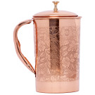 Just Copper Embossed Copper Jug 
