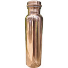 Just Copper Plain Mirror Finish Smooth Copper Water Bottle