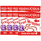 Kiddylicious Wriggles - Strawberry x 8