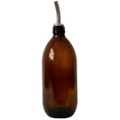 Monstera Amber Bottle with Stainless Steel Pourer