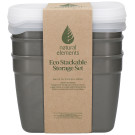 Natural Elements Eco Stackable Storage Set. Large 1.2L