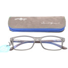 offugo James Blue Block Reading Glasses Grey +2.00