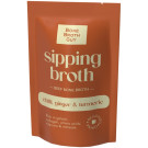 Bone Broth Guy Sipping Broth Beef Bone Broth - Chilli, Ginger & Turmeric 