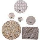 Greenie Food Cover Shweshwe - Cream 6 Pack