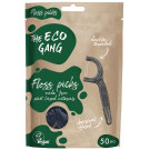 The Eco Gang Plant-Based Floss Picks - Charcoal Infused
