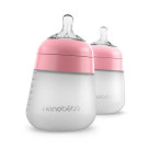 NanobébéFlexy Silicone Bottle - Pink 