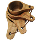 Woman-Kind Acacia Wood Measuring Cups 