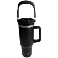 Home Classix “The Boss” Double Wall Travel Mug - Black