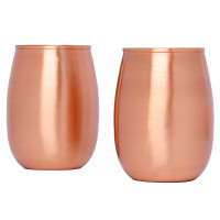 Just Copper Smooth Surahi Cup Set 