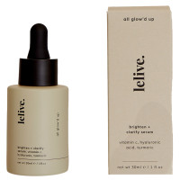 Lelive. All Glow'd Up Vitamin C, Turmeric & Hyaluronic Acid Brightening Serum
