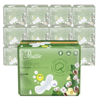 Petallite Organic Sanitary Pads - Night x 12
