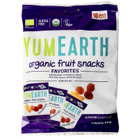 Yum Earth Organic Fruit Snacks (Strawberry, Cherry, Peach, Banana), 19.8g